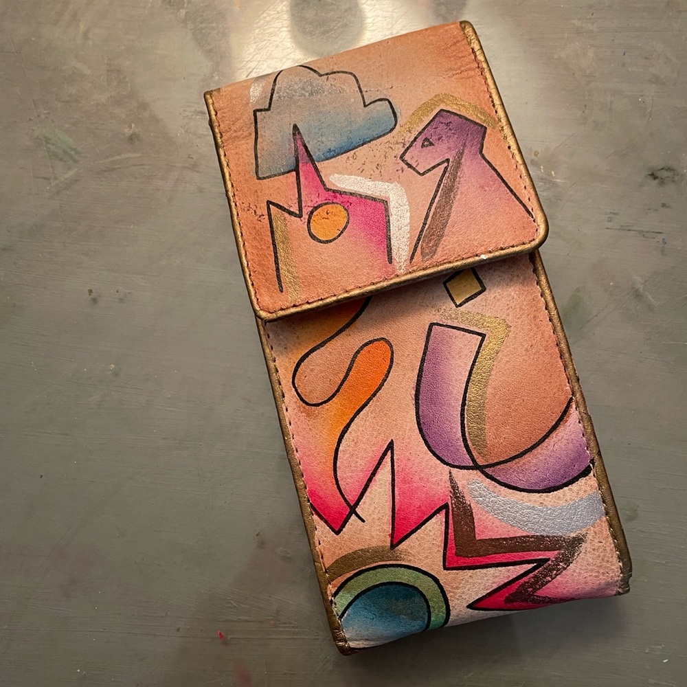 Abstract Art Leather Wallet